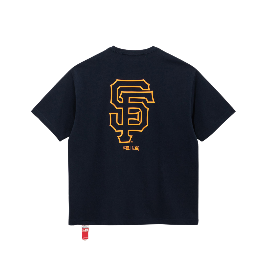San Francisco Giants MLB Line Logo Blue Short Sleeves T-Shirt