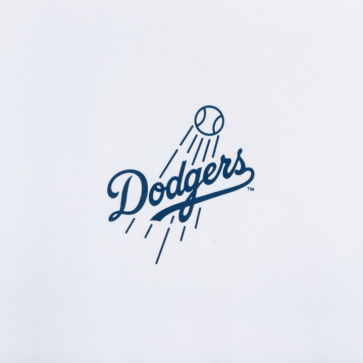 Los Angeles Dodgers MLB Line Logo White Short Sleeves T-Shirt