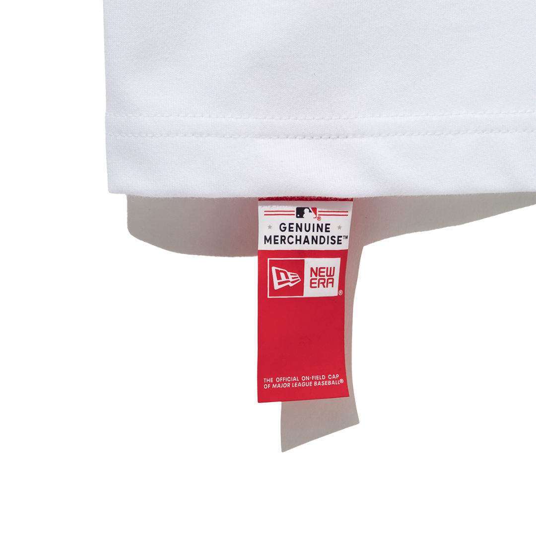 Los Angeles Dodgers MLB Line Logo White Short Sleeves T-Shirt