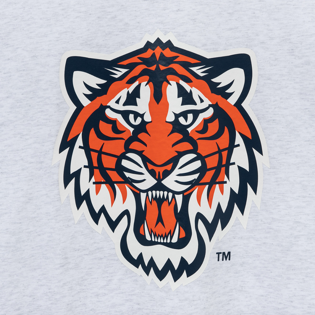 Tシャツ・カットソー New Era MLB Detroit Tigers Felt Pocket T-Shirt Heather Grey Detroit Tigers MLB Felt Pocket Grey Short Sleeves T-Shirt