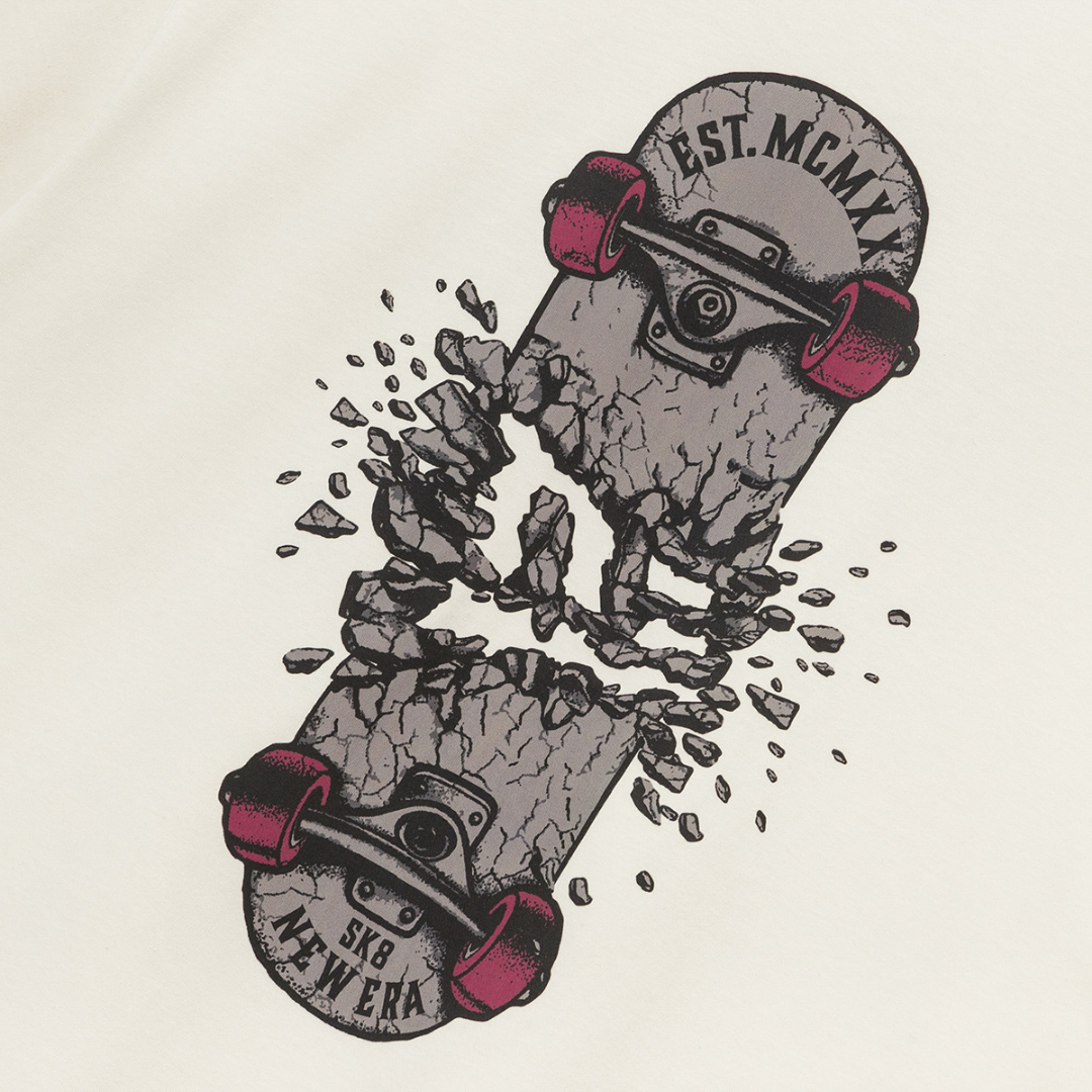New Era Broken Skateboard Vanilla Ice Short Sleeves T-Shirt