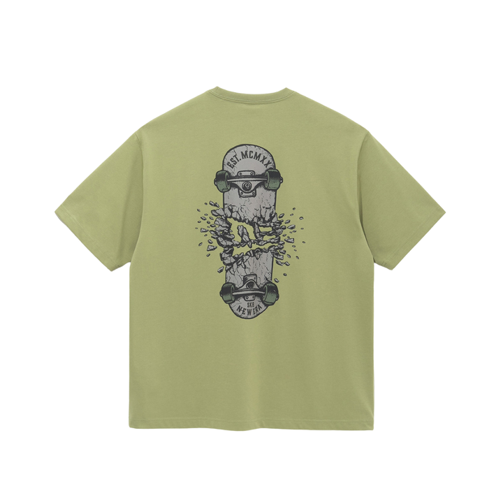 New Era Broken Skateboard Sage Short Sleeves T-Shirt