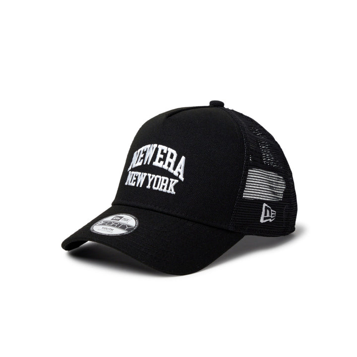 9FORTY Kids A-Frame Trucker College Logo Black Snapback