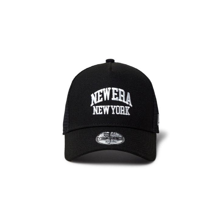 9FORTY Kids A-Frame Trucker College Logo Black Snapback