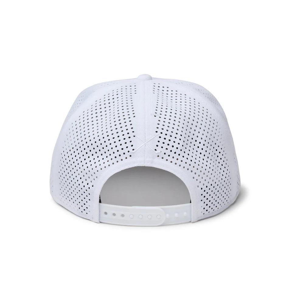 9FIFTY Golf Laser Perforated Box Logo White Snapback