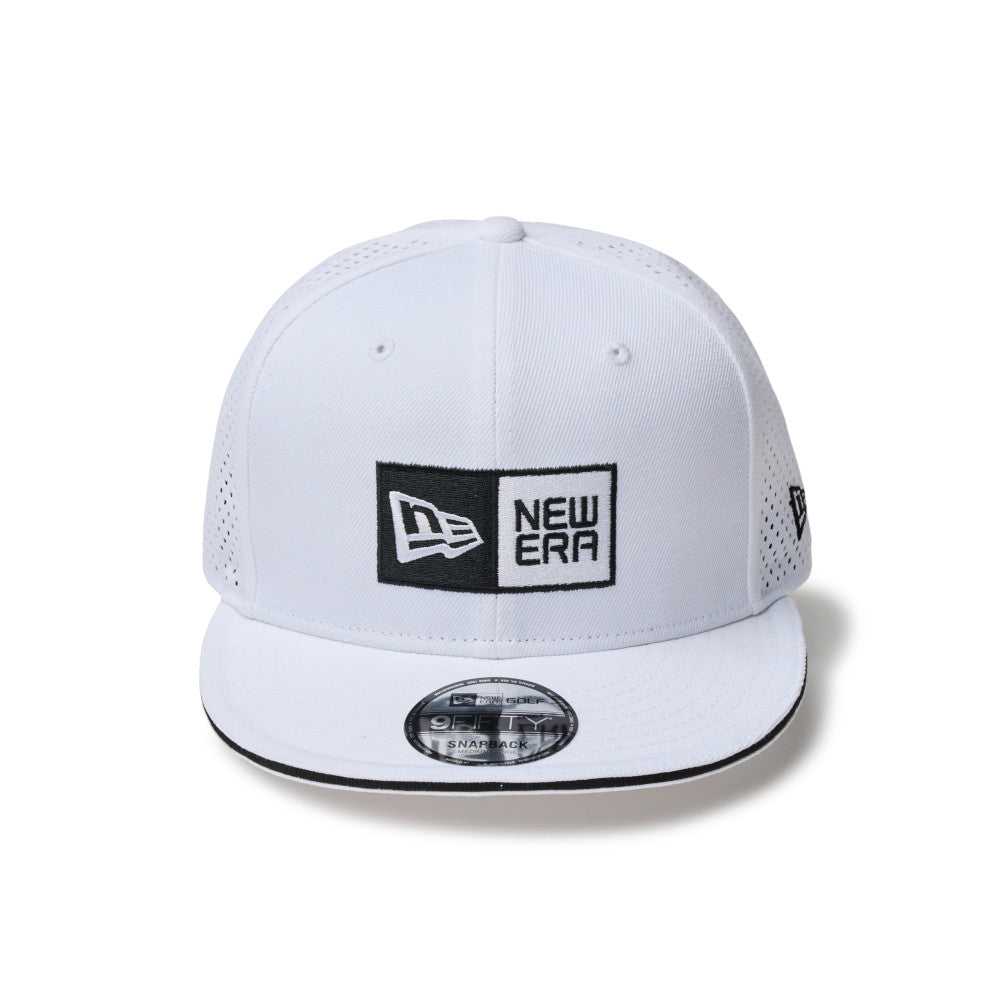 9FIFTY Golf Laser Perforated Box Logo White Snapback