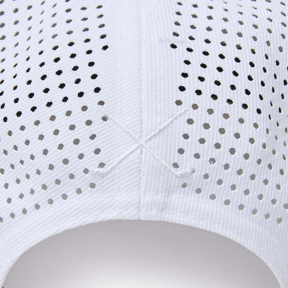 9FIFTY Golf Laser Perforated Box Logo White Snapback