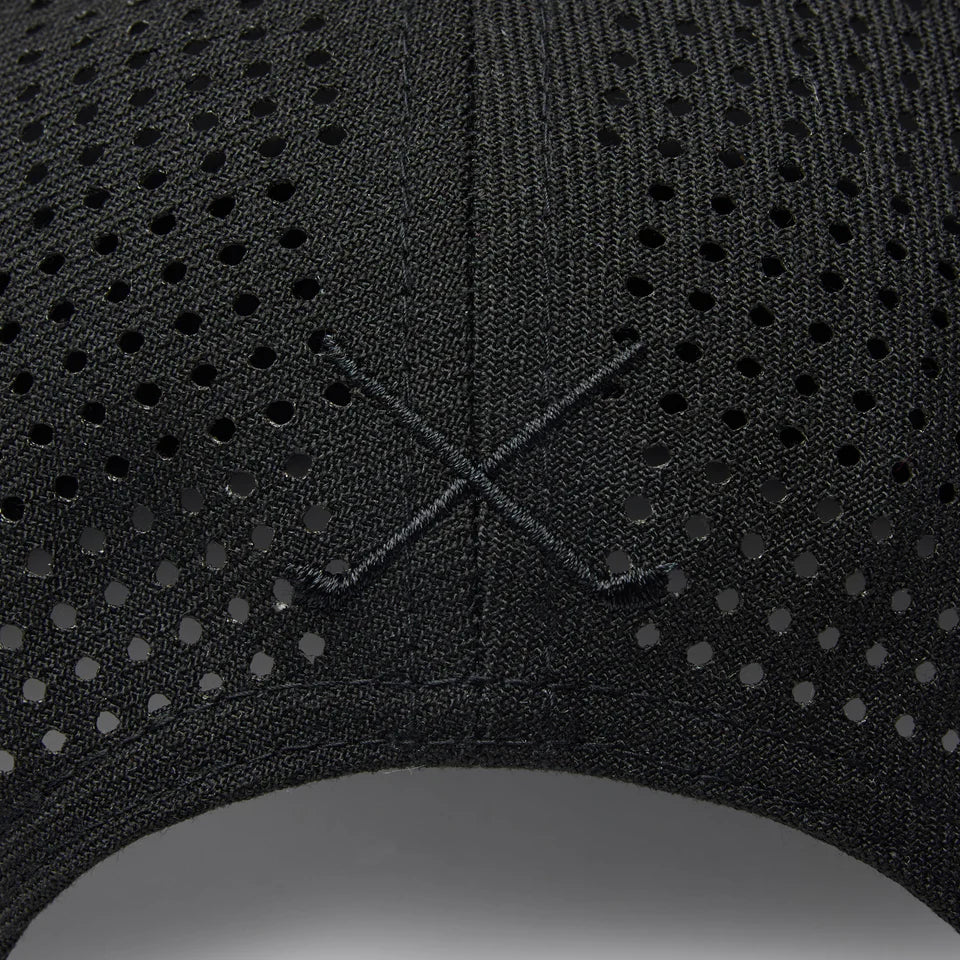 9FIFTY Golf Laser Perforated Box Logo Black Snapback Cap