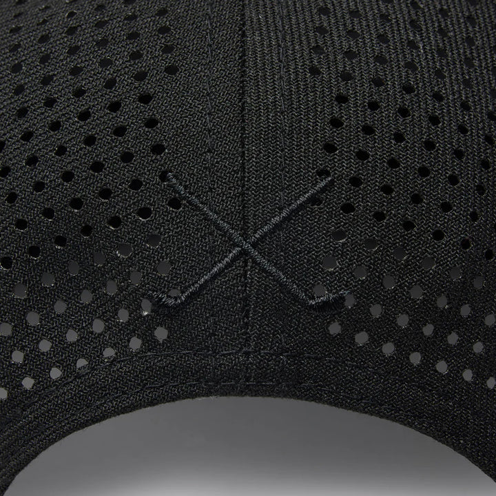 9FIFTY Golf Laser Perforated Box Logo Black Snapback Cap