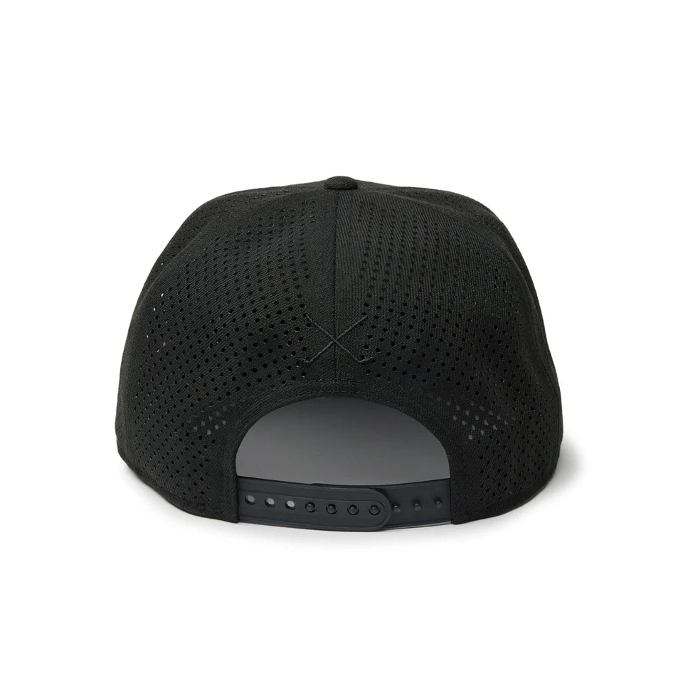 9FIFTY Golf Laser Perforated Box Logo Black Snapback Cap
