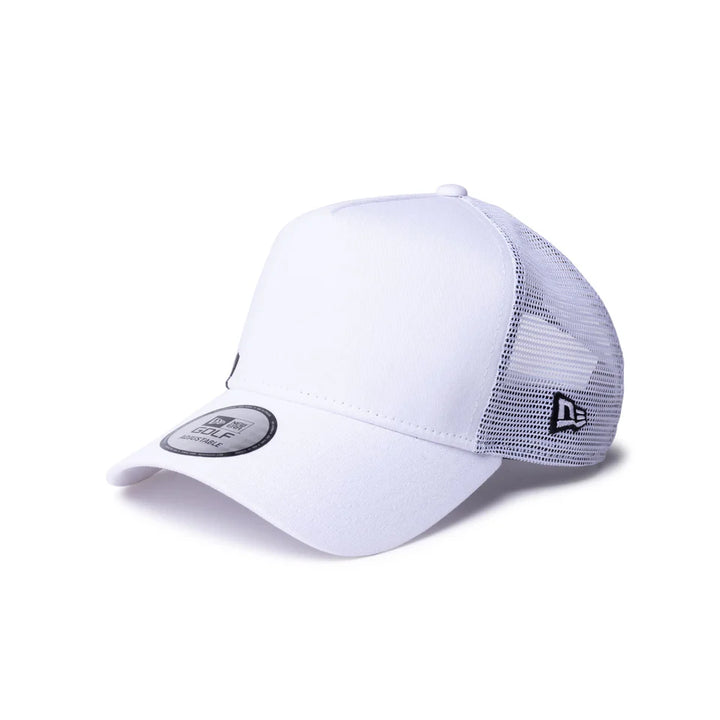 9FORTY A-Frame Golf Trucker Wordmark White Snapback