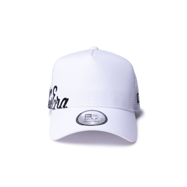 9FORTY A-Frame Golf Trucker Wordmark White Snapback