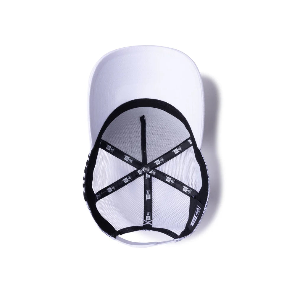 9FORTY A-Frame Golf Trucker Wordmark White Snapback