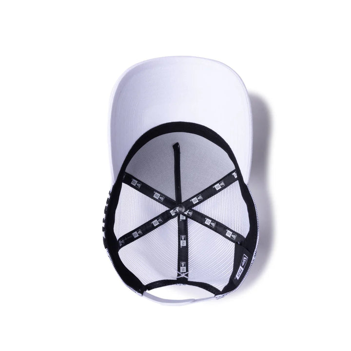 9FORTY A-Frame Golf Trucker Wordmark White Snapback