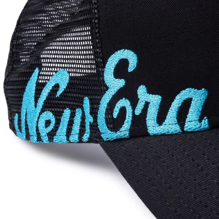 9FORTY A-Frame Golf Trucker Wordmark Black Snapback