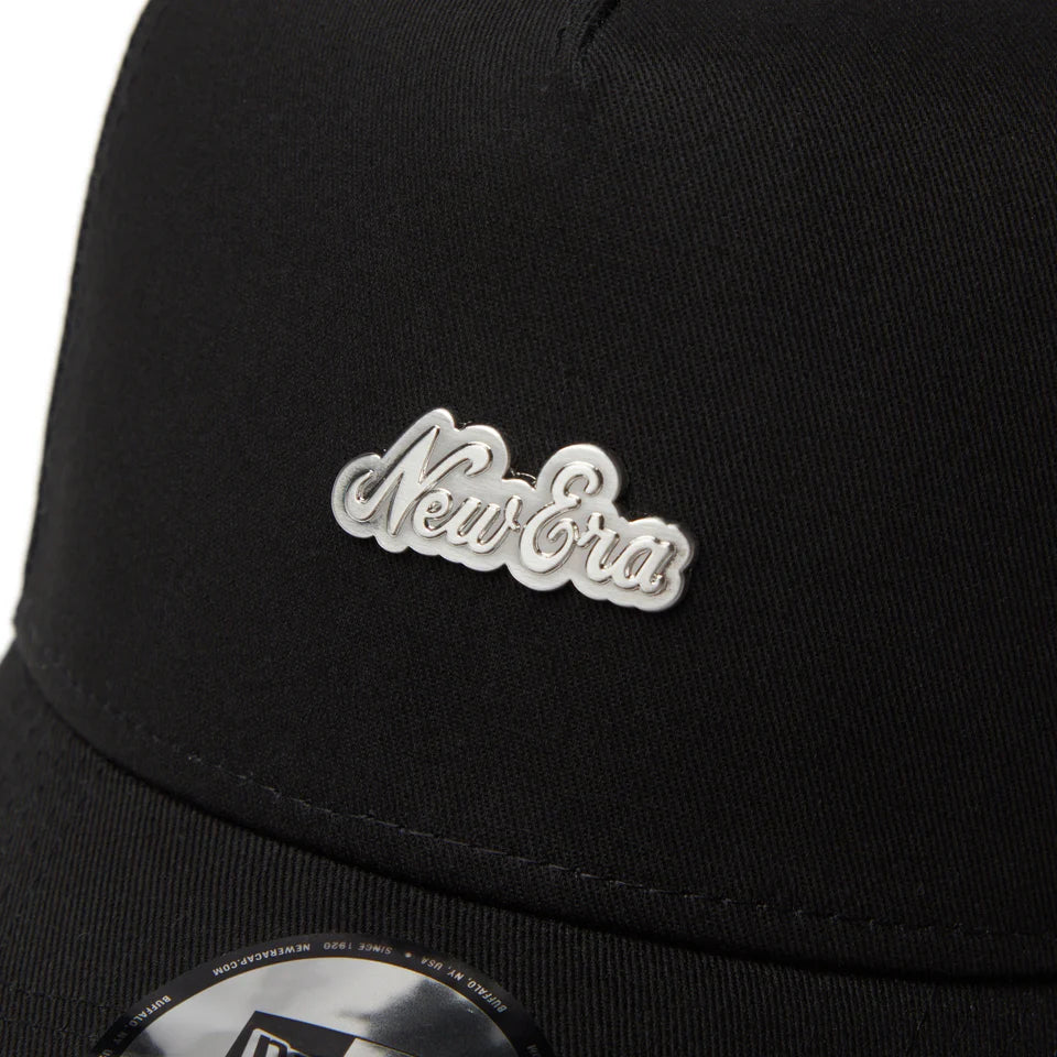 9FORTY Golf A-Frame Trucker Metal Logo Black Snapback