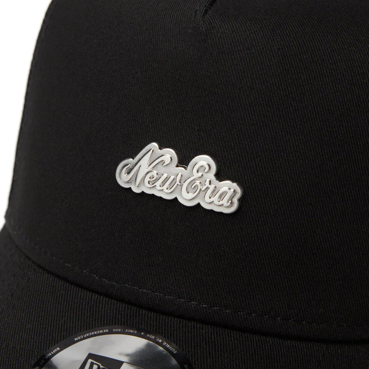 9FORTY Golf A-Frame Trucker Metal Logo Black Snapback