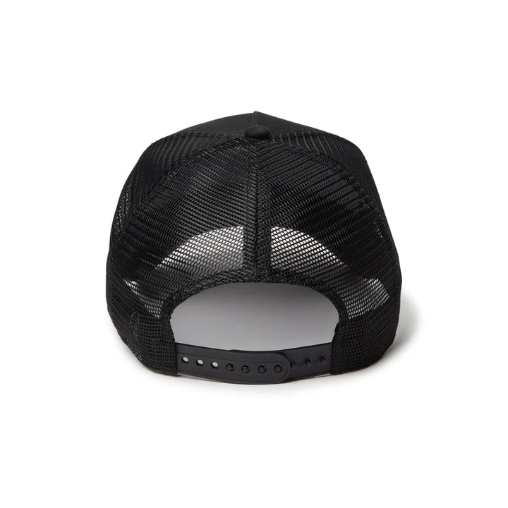 9FORTY Golf A-Frame Trucker Metal Logo Black Snapback
