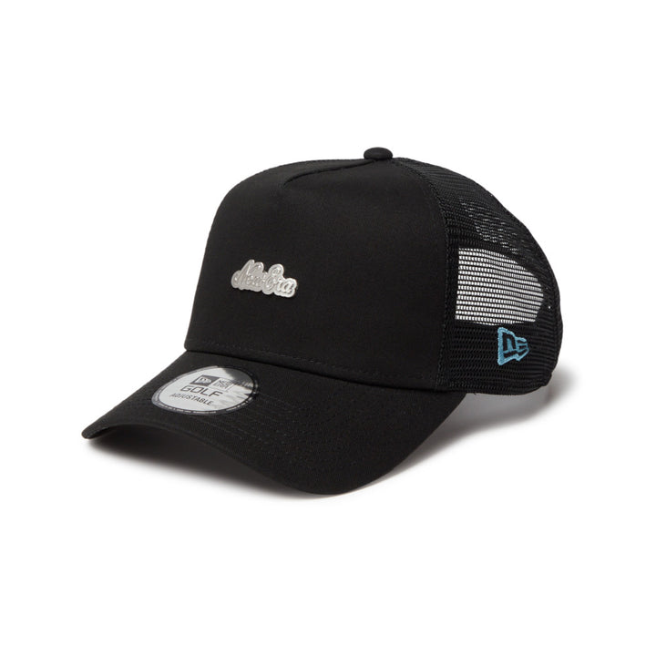 9FORTY Golf A-Frame Trucker Metal Logo Black Snapback