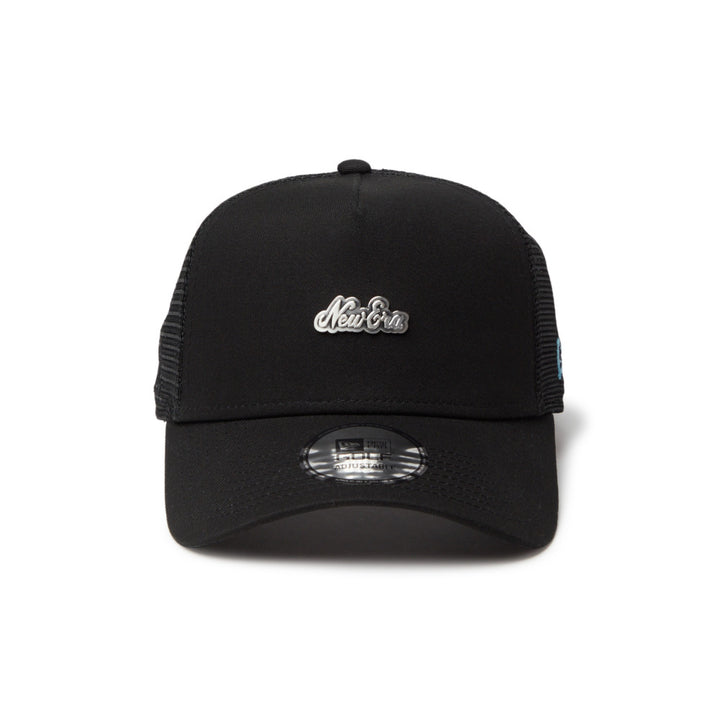 9FORTY Golf A-Frame Trucker Metal Logo Black Snapback