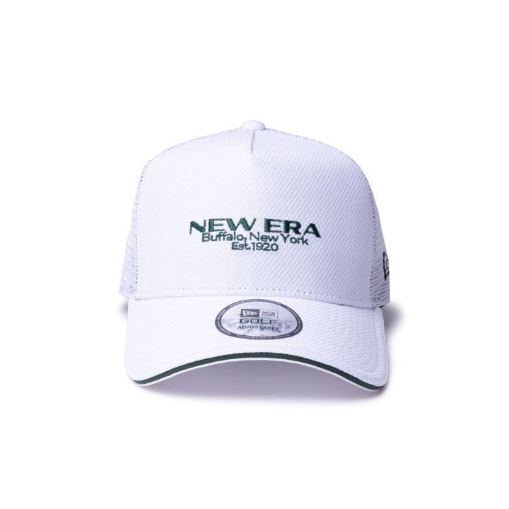 9FORTY A-Frame Golf Trucker Diamond Era White Snapback