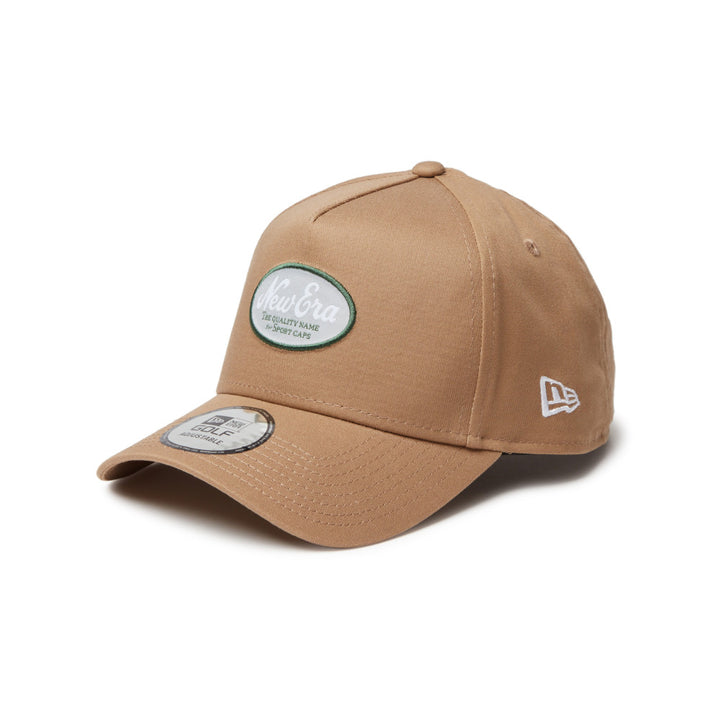 9FORTY A-Frame Golf Stretch Cotton Washable Oval Logo Khaki Snapback
