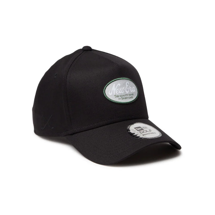 9FORTY A-Frame Golf Stretch Cotton Washable Oval Logo Black Snapback