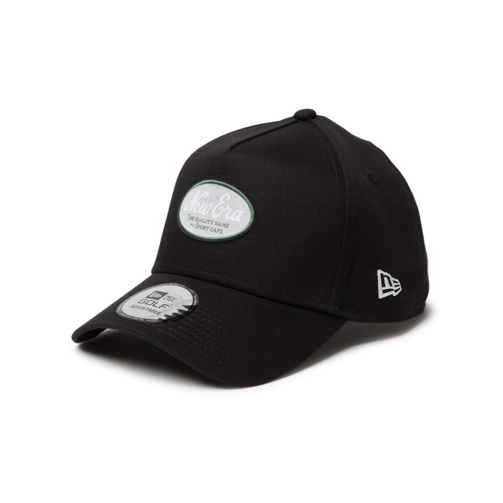 9FORTY A-Frame Golf Stretch Cotton Washable Oval Logo Black Snapback