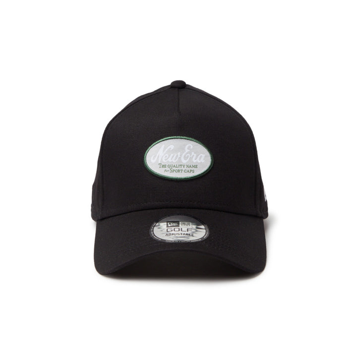 9FORTY A-Frame Golf Stretch Cotton Washable Oval Logo Black Snapback