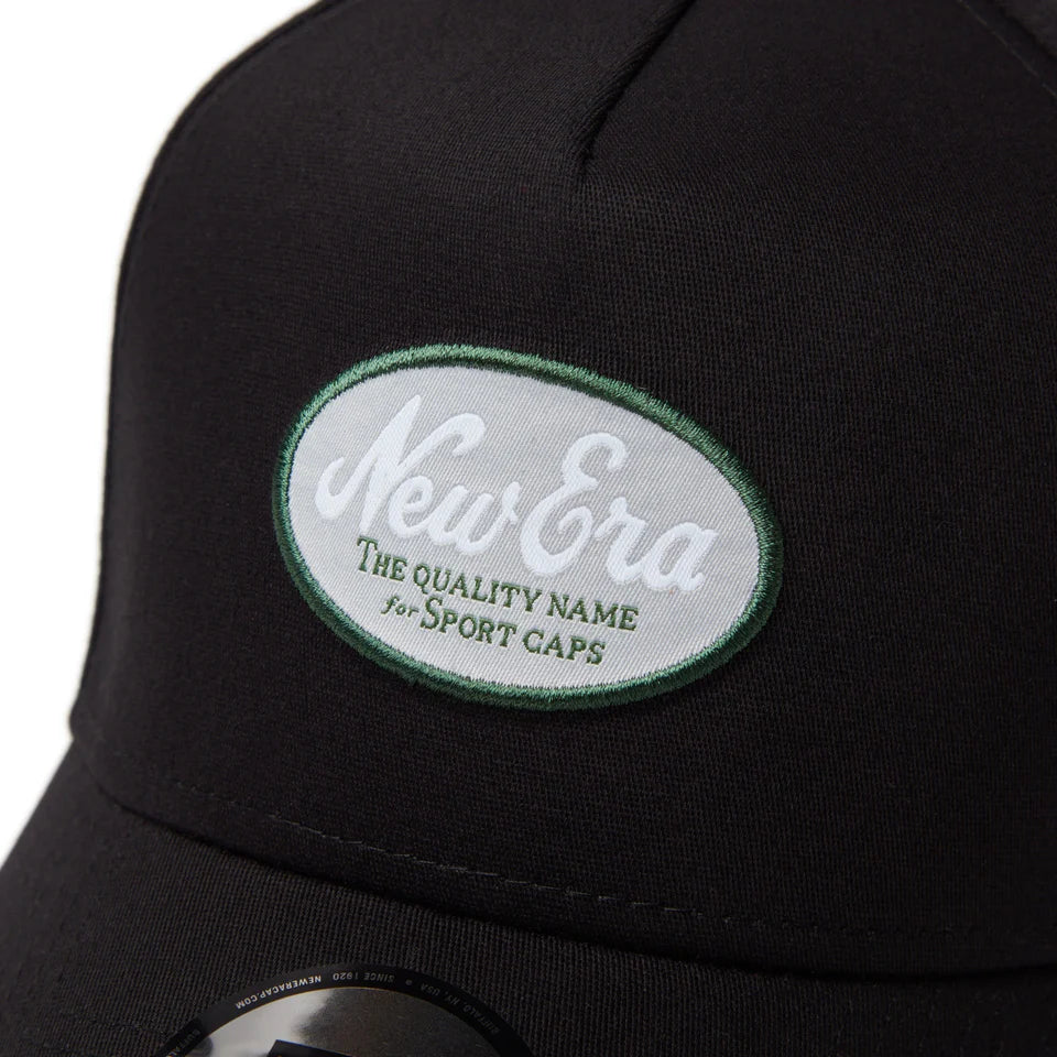 9FORTY A-Frame Golf Stretch Cotton Washable Oval Logo Black Snapback