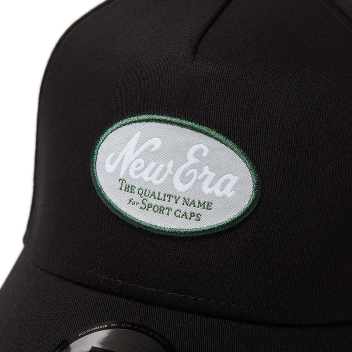 9FORTY A-Frame Golf Stretch Cotton Washable Oval Logo Black Snapback