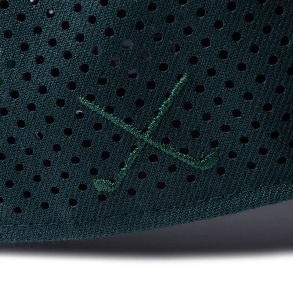 9FORTY A-Frame Golf Diamond Era Laser Perforated Dark Green Snapback