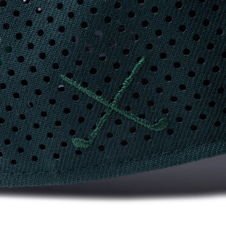 9FORTY A-Frame Golf Diamond Era Laser Perforated Dark Green Snapback