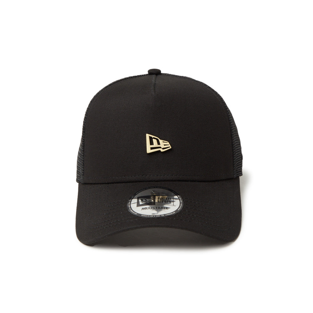 9FORTY A-Frame Trucker Metal Flag Black Snapback