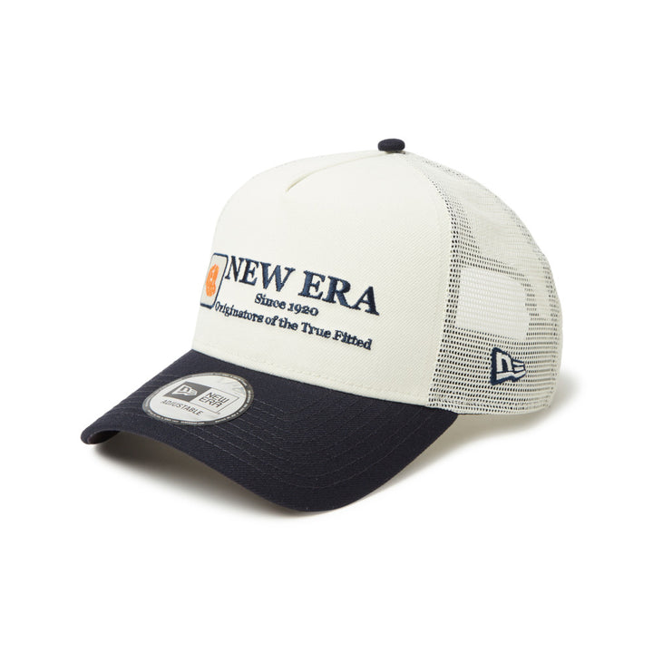 9FORTY A-Frame Trucker Cap Logo Chrome/Navy Snapback