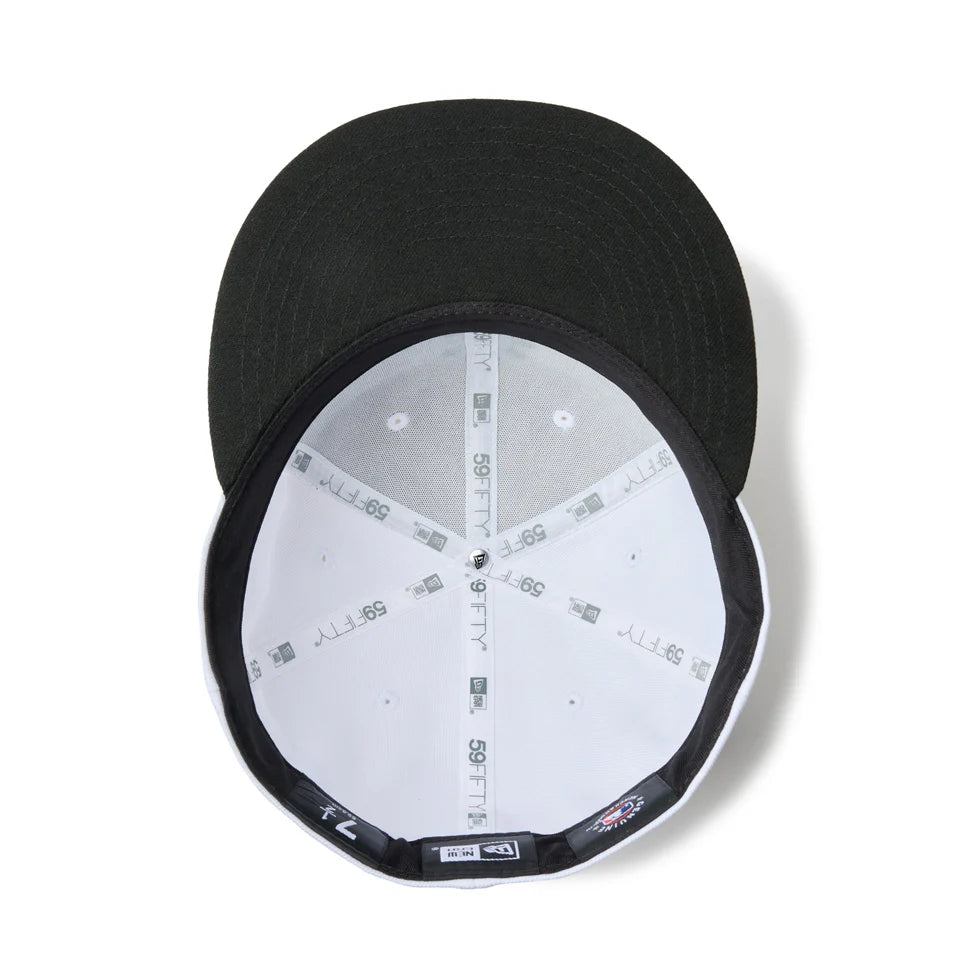 59FIFTY Los Angeles Dodgers Upside Down White Fitted