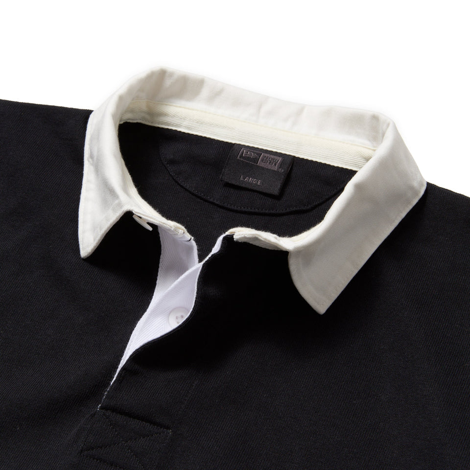 New Era 1920 Black Oversized Short Sleeves Rugby Shirt