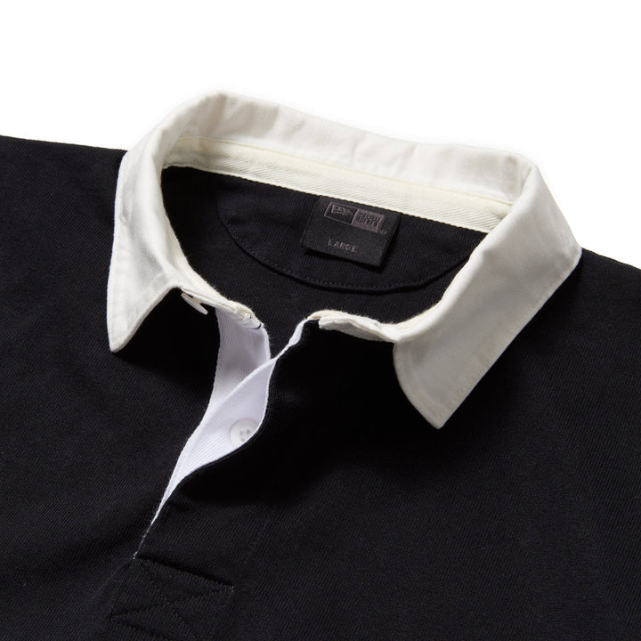New Era 1920 Black Oversized Short Sleeves Rugby Shirt
