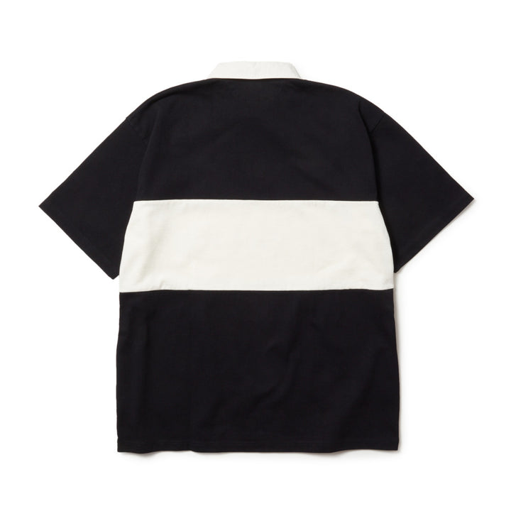 New Era 1920 Black Oversized Short Sleeves Rugby Shirt