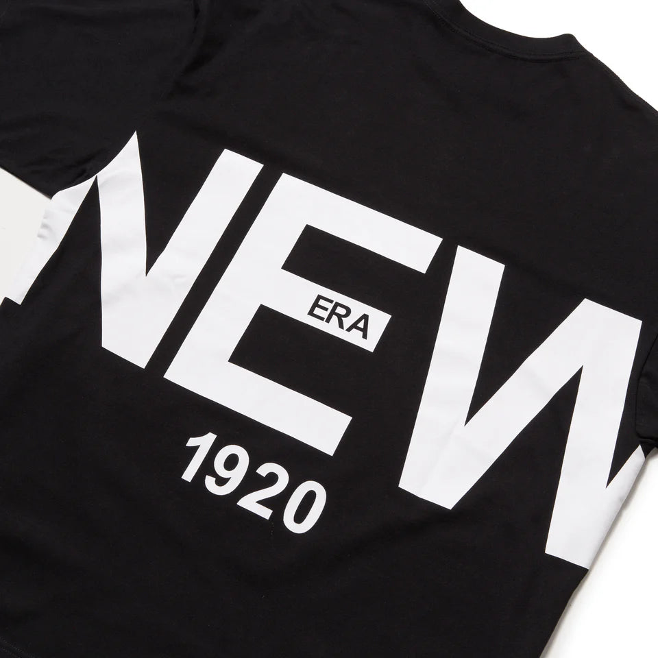 New Era 1920 Zoom Up Logo Black Oversized Short Sleeves T-Shirt