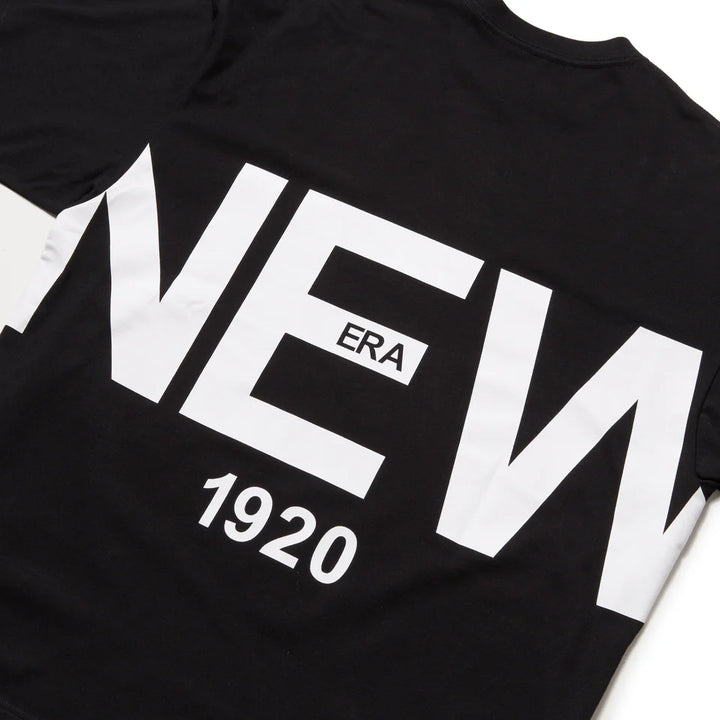 New Era 1920 Zoom Up Logo Black Oversized Short Sleeves T-Shirt