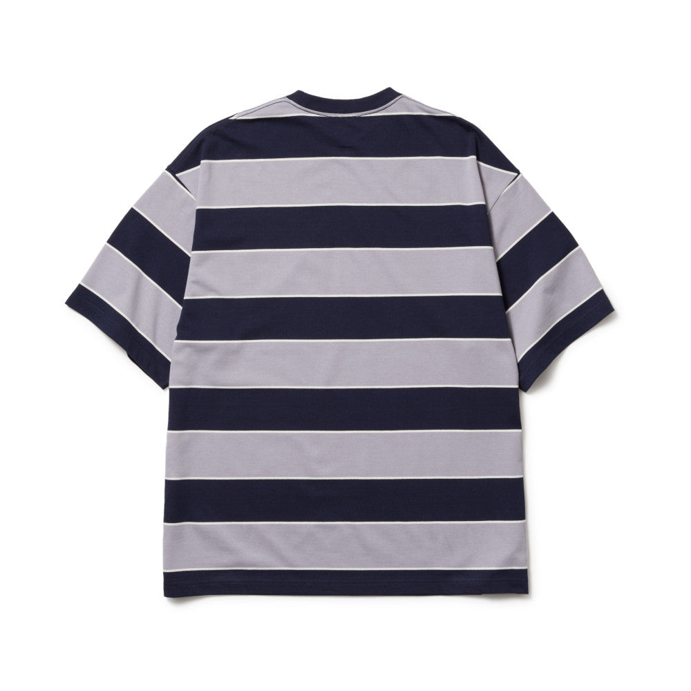 New Era Multi Border Navy Oversized Short Sleeves T-Shirt
