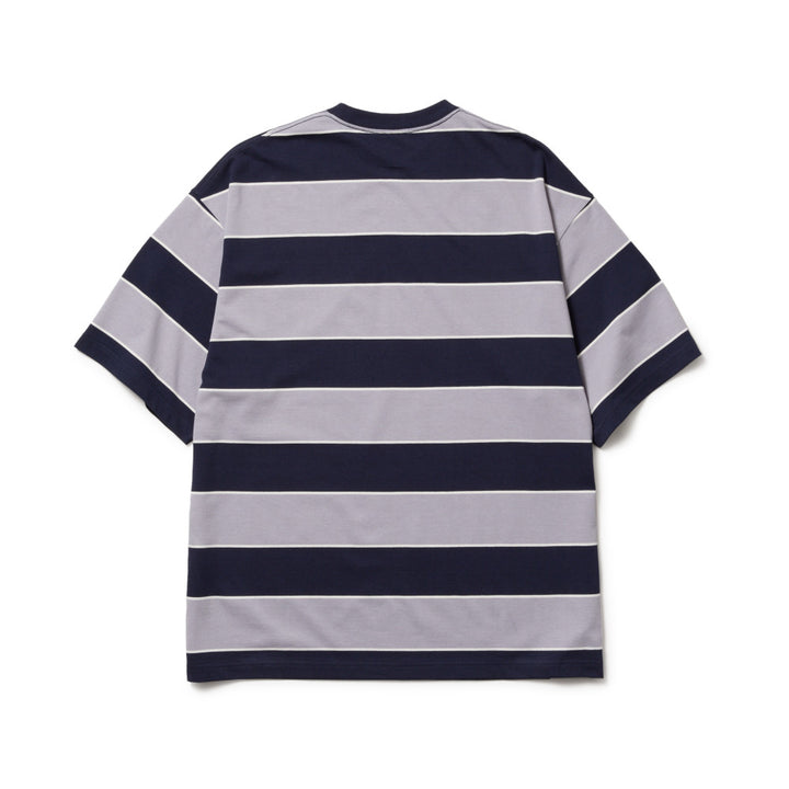 New Era Multi Border Navy Oversized Short Sleeves T-Shirt