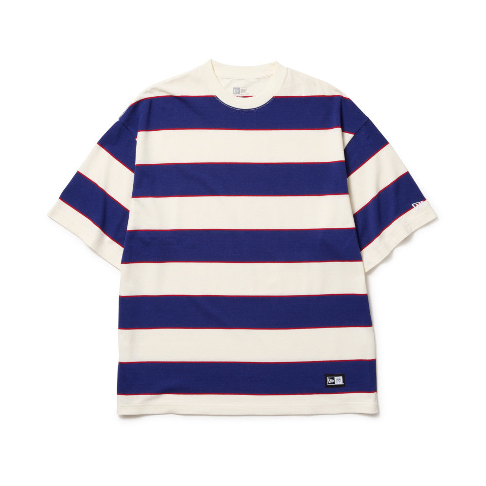 New Era Multi Border Dark Royal Oversized Short Sleeves T-Shirt