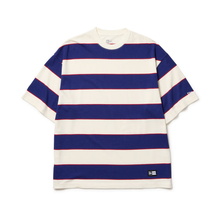 New Era Multi Border Dark Royal Oversized Short Sleeves T-Shirt