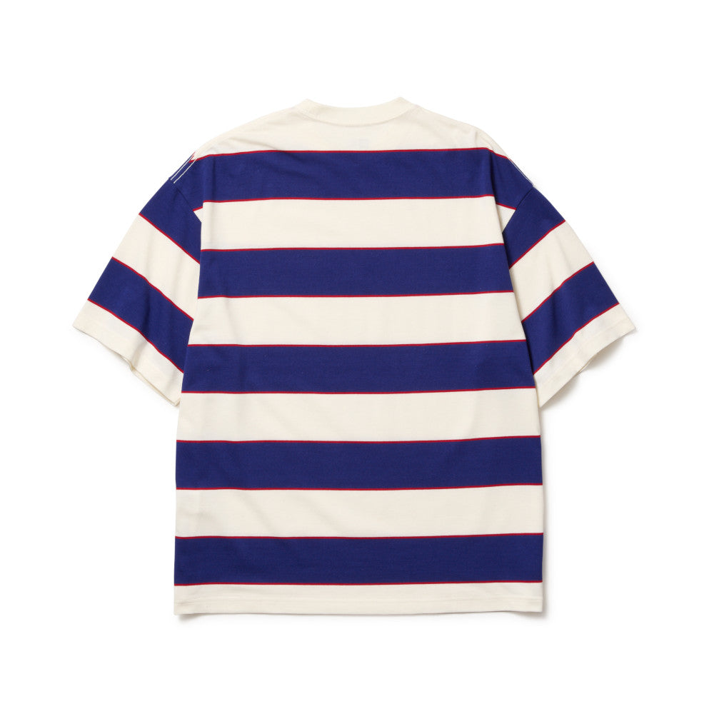New Era Multi Border Dark Royal Oversized Short Sleeves T-Shirt