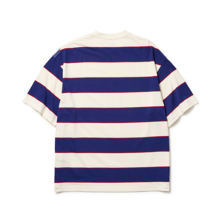 New Era Multi Border Dark Royal Oversized Short Sleeves T-Shirt