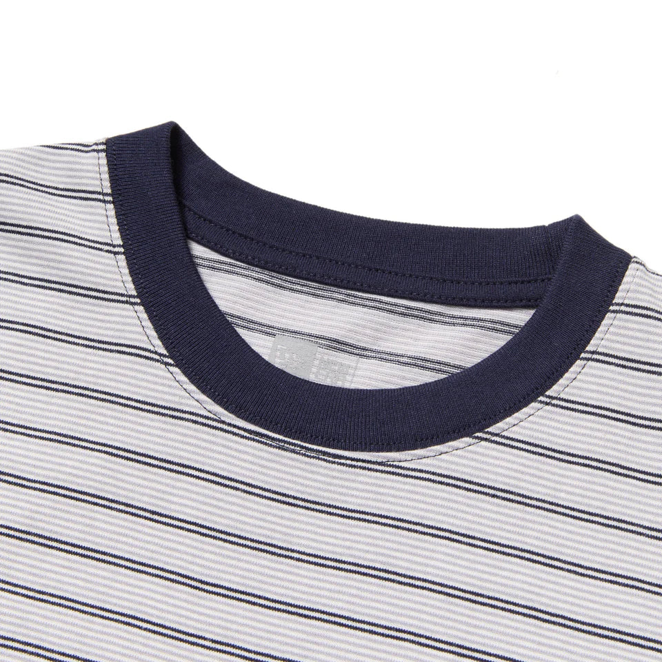 New Era Striped Navy Oversized Short Sleeves T-Shirt