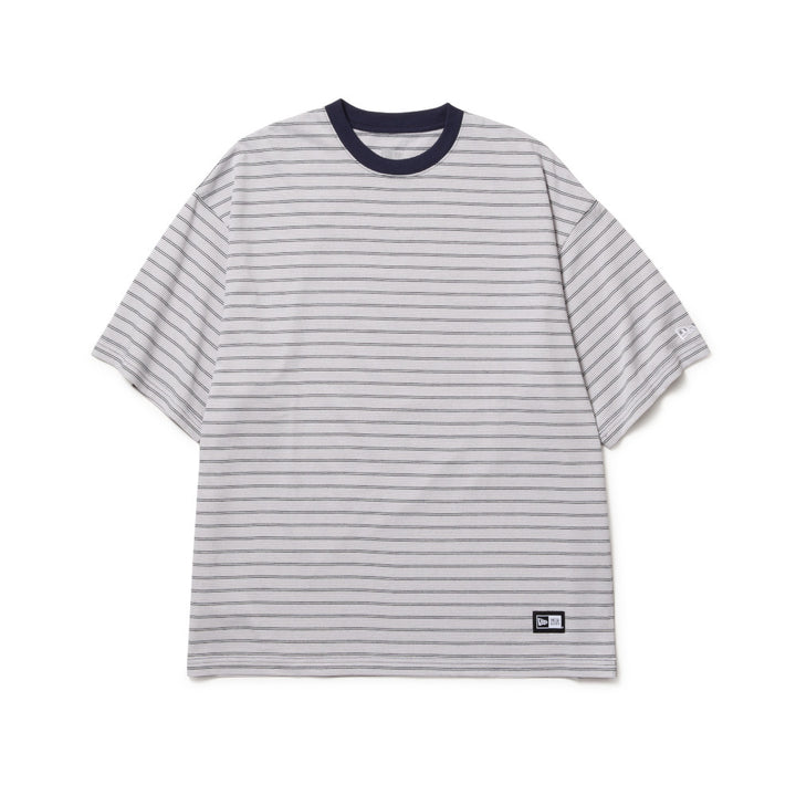 New Era Striped Navy Oversized Short Sleeves T-Shirt