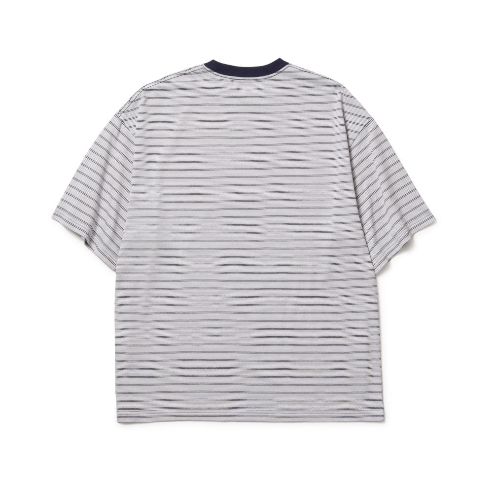 New Era Striped Navy Oversized Short Sleeves T-Shirt